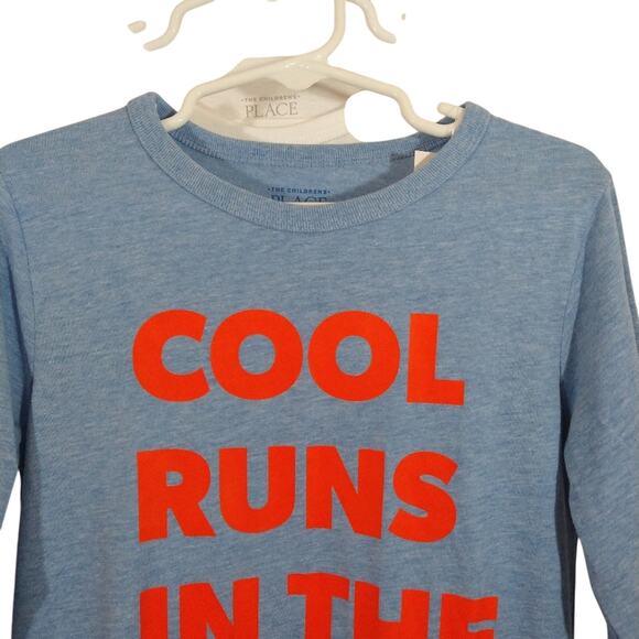 L The Children's Place 2 White and Blue Long Sleeve Graphic T-shirts Tees NWT 5T - Picture 3 of 8